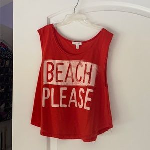 Delias orange tank top (xs).